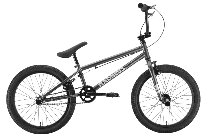 Велосипед Stark'22 Madness BMX 1 темно-серый/серебристый